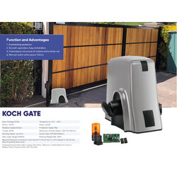 ชุดมอเตอร์ประตูรีโมท แบบ DC 800 kg แบบสไลด์ มี แบตตอรี่ สำรอง BATTERY