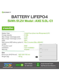 BATTERY LIFEPO4 5.0kWh 51.2V