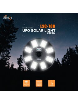 โคมไฟถนน โซล่าเซลล์ LUMIRA UFO-7000W