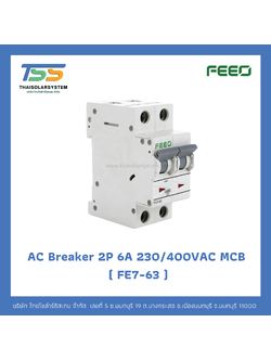 เบรกเกอร์ FEEO AC 6A 230/400VAC 2P
