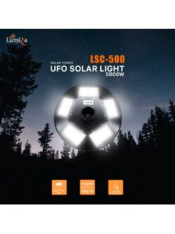 โคมไฟถนน โซล่าเซลล์ LUMIRA UFO-5000W