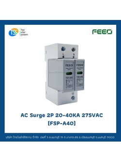 FEEO AC Surge 20-40KA 2P 275V อุปกรณ์ป้องกันฟ้าผ่า Type 2
