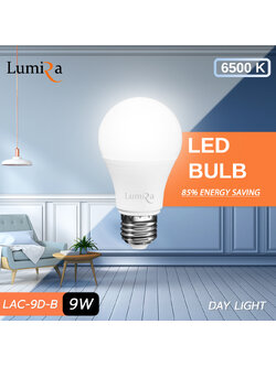 LUMIRA AC LED Bulb E27 9 Watt Daylight 6500k