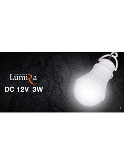 LUMIRA หลอดไฟ LED Blub White 3W 12V(สีขาว)