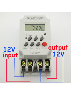 เครื่องตั้งเวลา (Timer) 30A 12V รุ่น TM630A