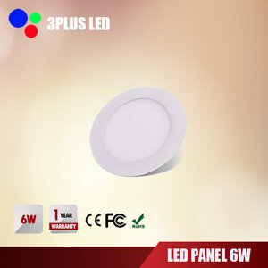 LED Downlight Panel 6W-กลม