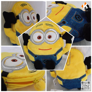 กระเป๋าสตางค์พวงกุญแจ Minion ลิขสิทธิ์แท้