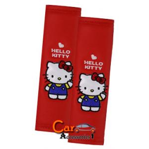 หุ้มเข็มขัดนิรภัยคิตตี้ (แบบหนัง) Hello Kitty (1 แพค บรรจุ 2 ชิ้น) ลิขสิทธิ์แท้คอลเล็คชั่นล่าสุด