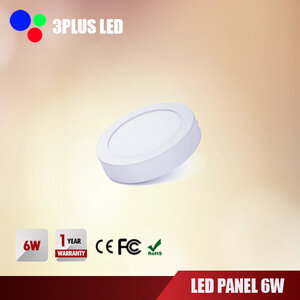 LED Downlight Panel 6W ติดลอย กลม