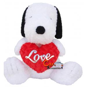 ตุ๊กตาสนูปปี้ถือหัวใจ 20 นิ้ว (เหลือแต่รุ่นขนนิ่มเรียบ/แบบขนกุหลาบตามภาพตัวอย่างหมดแล้ว) ลิขสิทธิ์แท้ราคาพิเศษ ตัวสุดท้าย