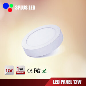 LED Downlight Panel 12W ติดลอย กลม