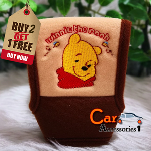 หุ้มเกียร์ออโต้มีปุ่มด้านข้างหมีพูห์ Winnie The Pooh สินค้าลิขสิทธิ์แท้