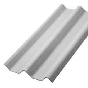 กระเบื้องหลังคาลอนคู่ช้าง สีซีเมนต์ 50*120*0.5