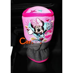 หุ้มเกียร์ธรรมดา/ออโต้หัวกลมไม่มีปุ่มข้างมินนี่เมาส์แฮปปี้ ลิขสิทธิ์แท้