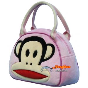 กระเป๋าถือพอลล์แฟรงค์สีชมพู Paul Frank ลิขสิทธิ์แท้ราคาพิเศษ