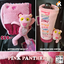 หุ้มเกียร์ออโ้ต้มีปุ่มข้างก&หุ้มเบรคมือพิงค์แพนเตอร์ Pink Panther ลิขสิทธิ์แท้
