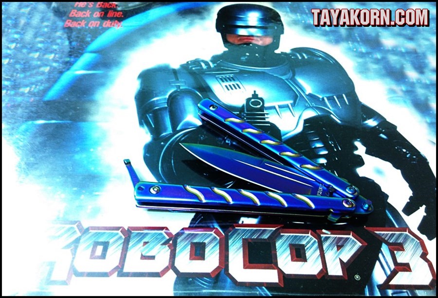 มีดBalisong TKBS 009X The Robocop Rainbow