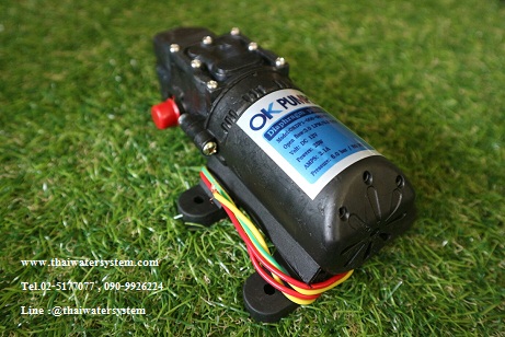 ปั๊มน้ำ DC 12V รุ่น OK- 01 ( 6 บาร์ ) ( ปั๊มพ่นยา )