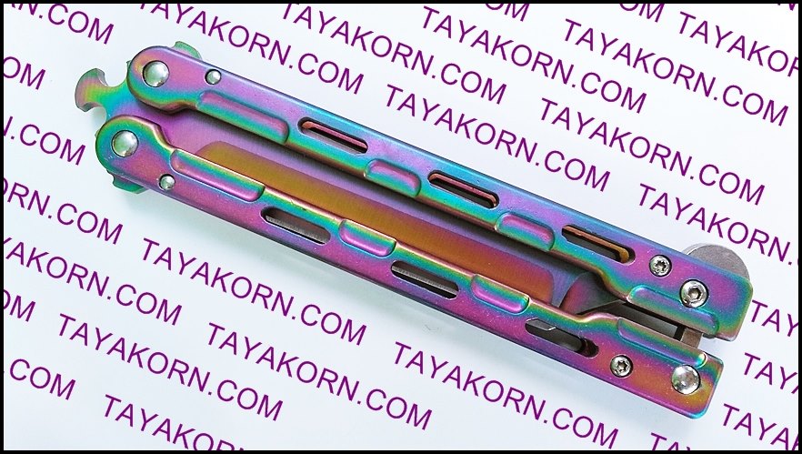 มีดควง เรนโบว์มาซามุ Rainbow Masamu Balisong Knife TKBS-RM8989