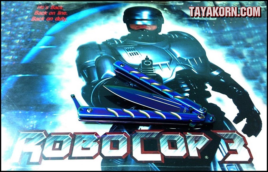 มีดBalisong TKBS 009X The Robocop Rainbow