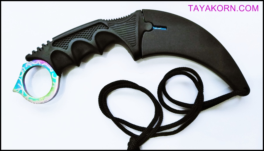 มีดคารัมบิต เรนโบว์สไปเดอร์ Rainbow Spyder Karambit Knife