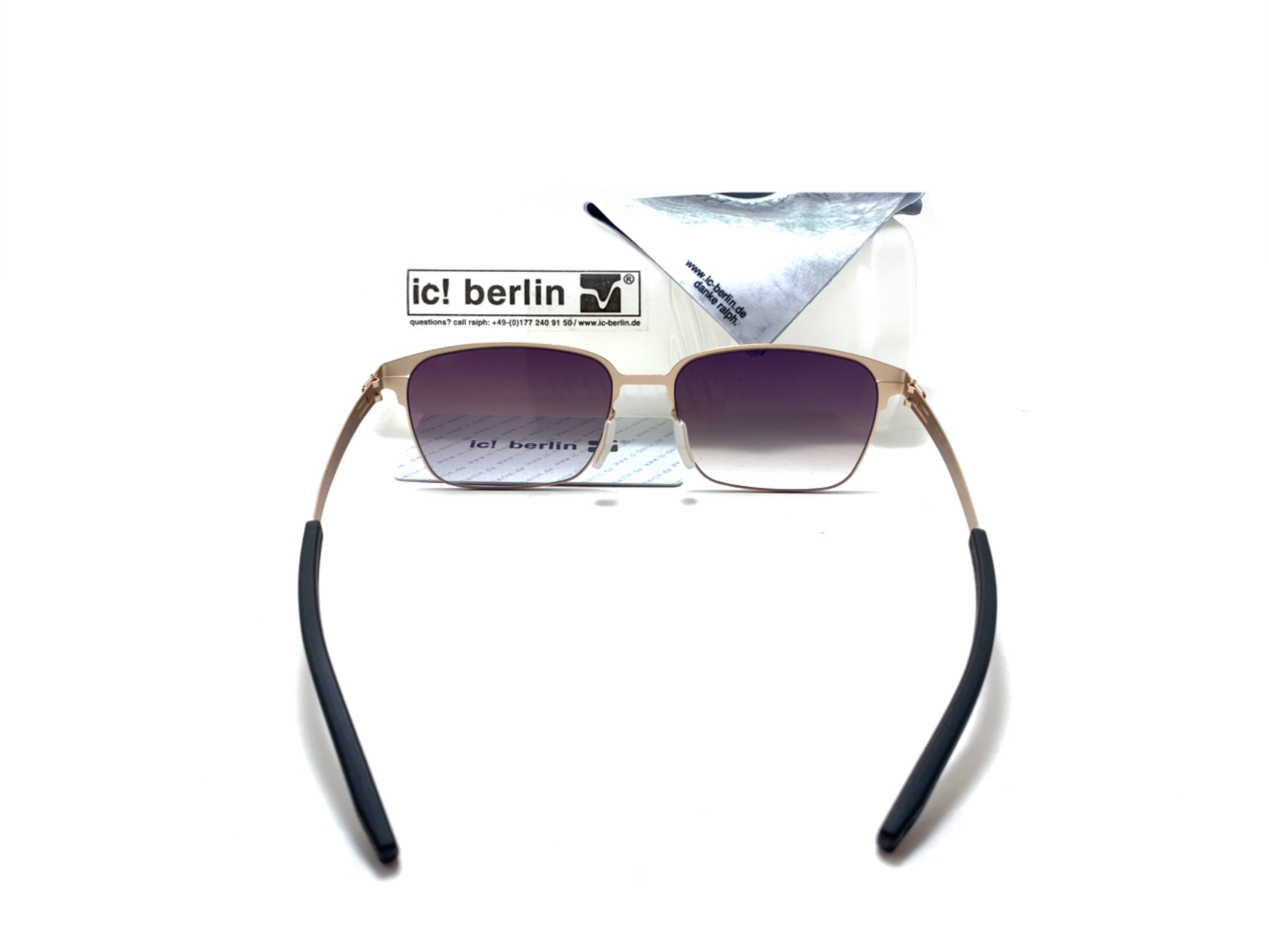 แว่นกันแดด ic berlin model Robert H. matt gold 57-17 <ทอง>