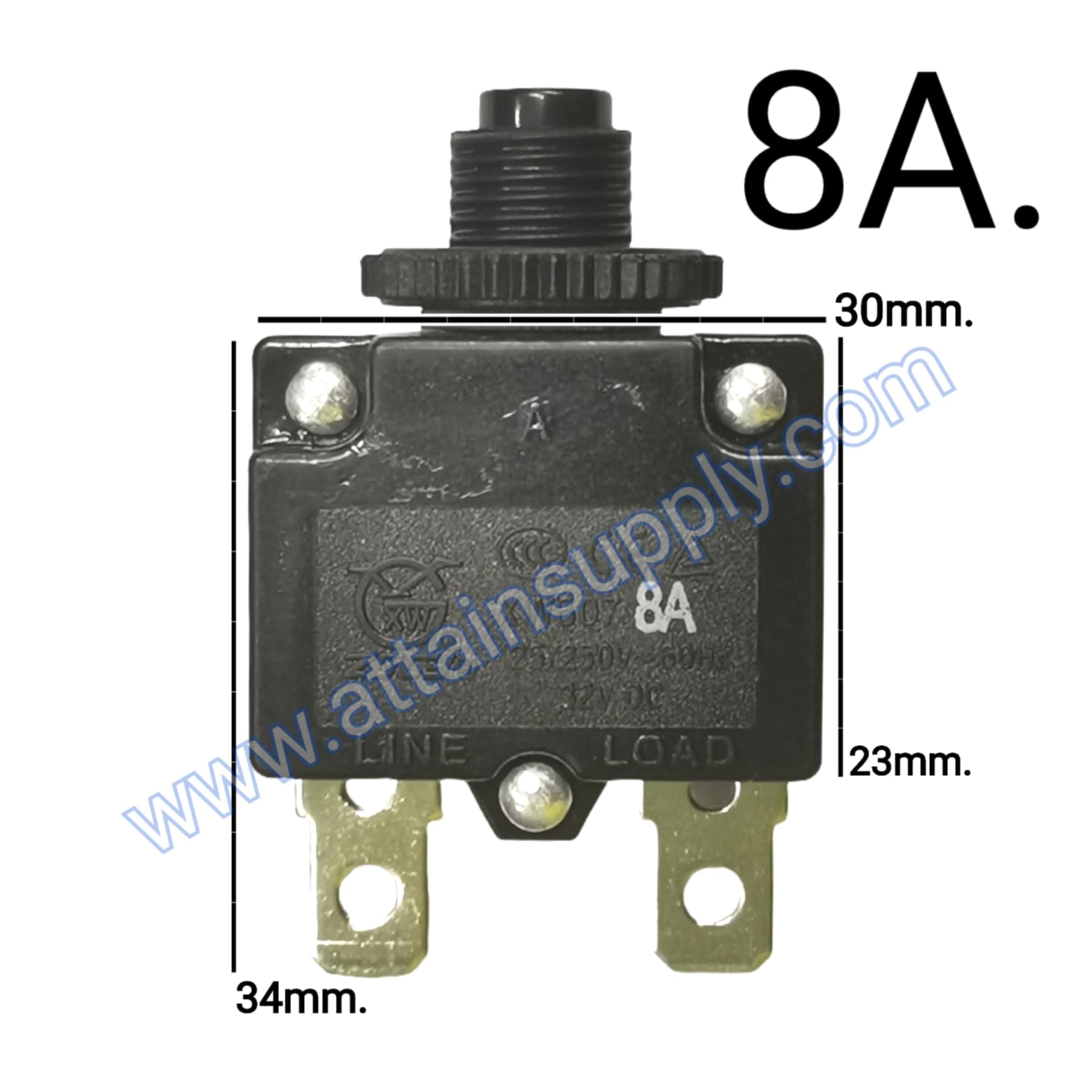โอเวอร์โหลดสวิทช์ 8A.
