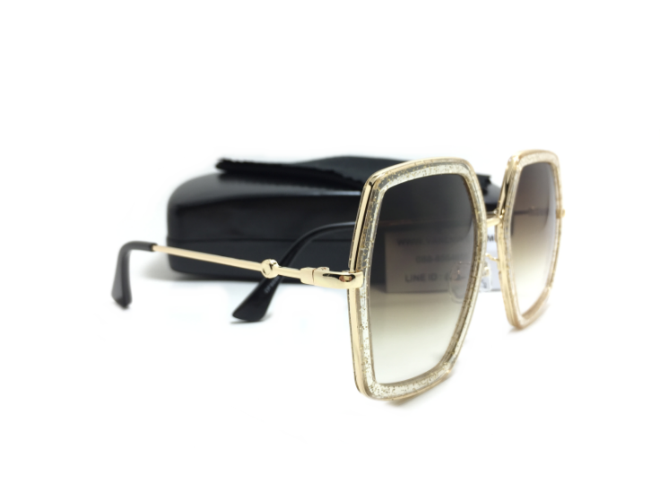 แว่นกันแดดแฟชั่นผู้หญิง Gold BoxTea Sheet 53-25 140 <ทอง>