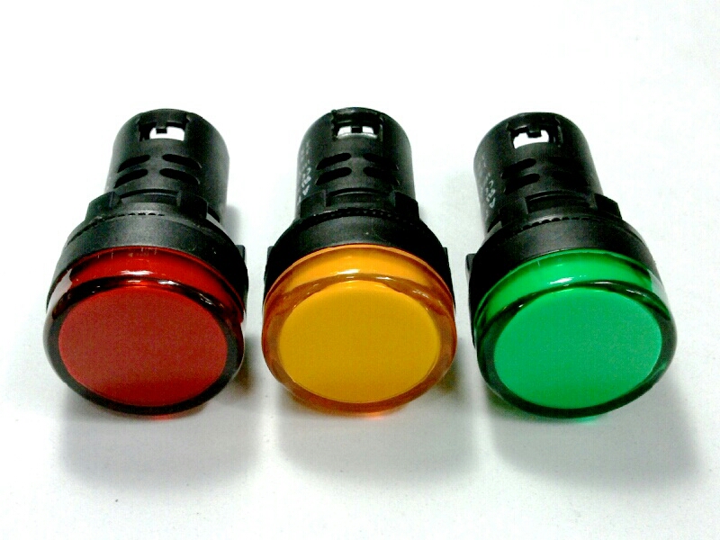 หลอดหน้าปัด-หัวตัด22MM./24V