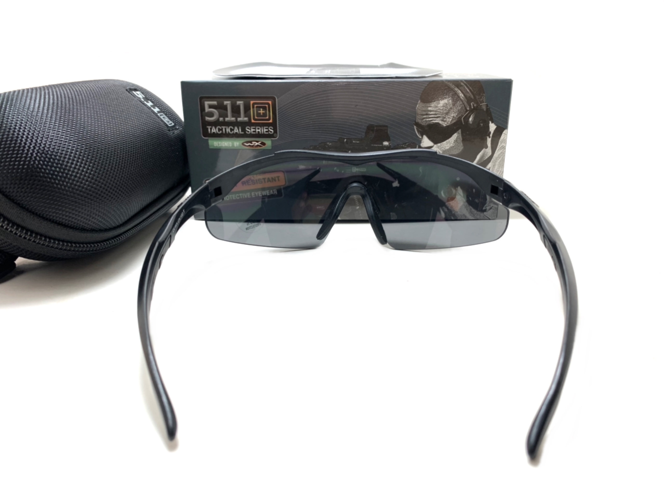 แว่นตาทหาร 5.11 AILERON SHIELD EYEWEAR x 3 LENSES <ดำ>