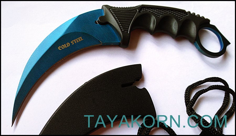 มีดคารัมบิตบลูซีสตอร์ม BlueSeaStorm Karambit Knife ( BLUE SEA )