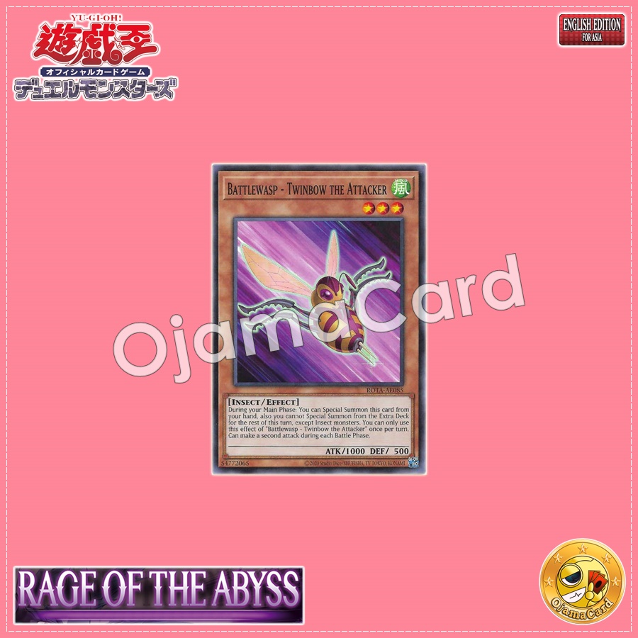 ROTA-AE085 : Battlewasp - Twinbow the Attacker / Bee Force - Twinbow the Multiple Attacker (Common)