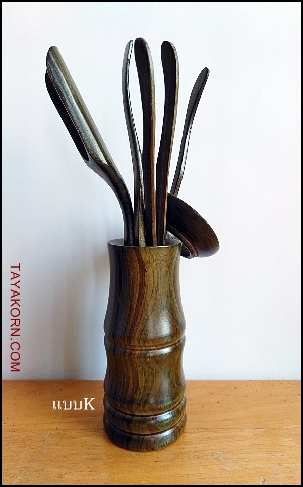 อุปกรณ์ชงชาจีนไม้แท้ (สีเขียว) อุปกรณ์ 5 ชิ้น Green Chinese TeaTools TKTT-882