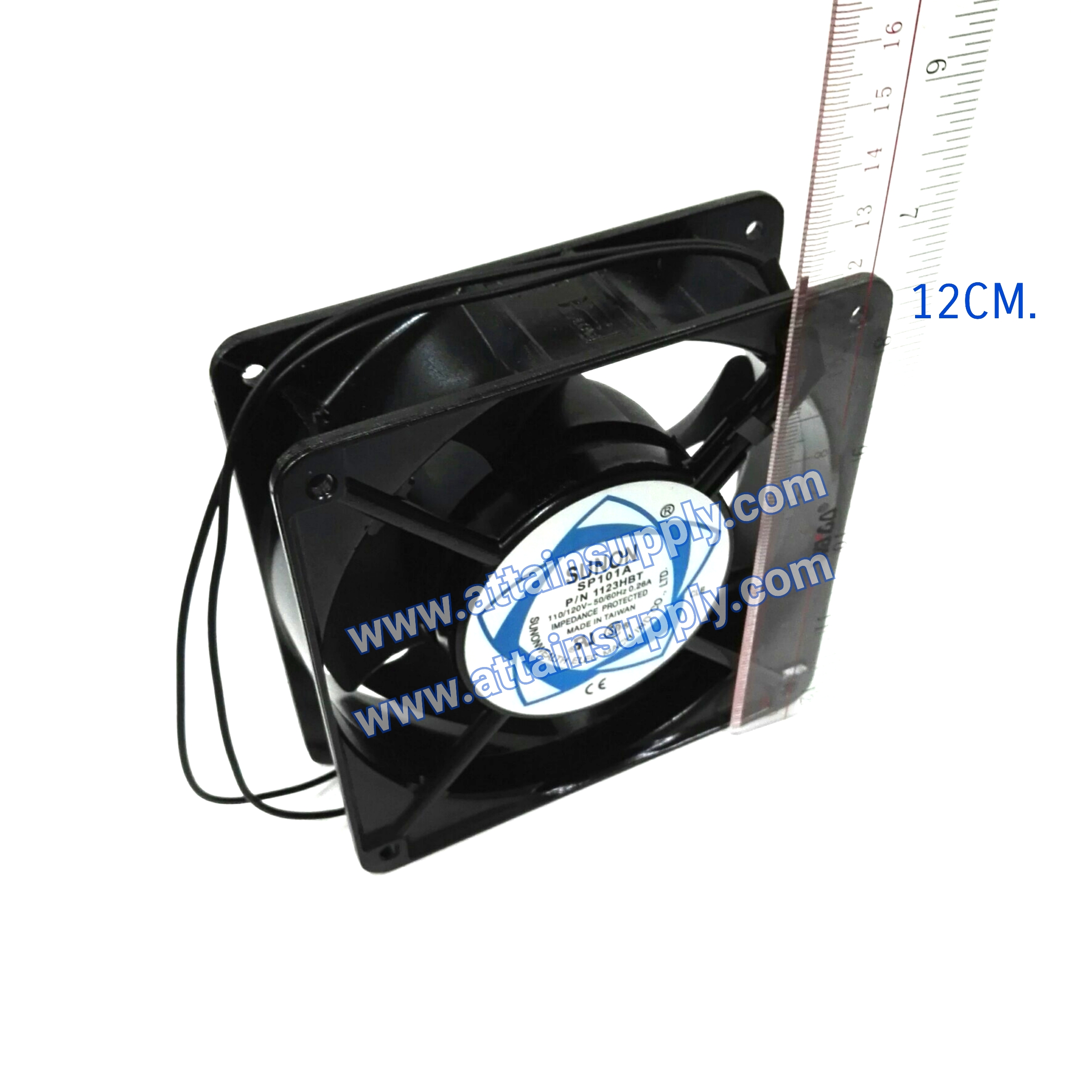 พัดลมAC110/120V-12x12x4CM./TAIWAN