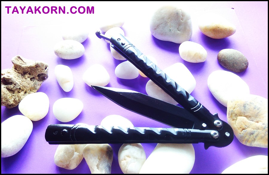 มีดควง บาลีซองทันเดอร์ร๊อค Thunder Rock Balisong TKBS-R11