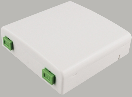FTTx Wall Socket 2 channel with 1Port SC/APC adapter