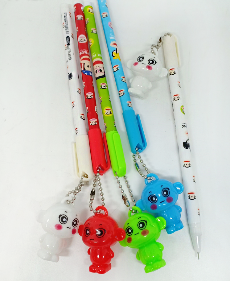 ปากกาเจลพวงกุญแจลิง เป๋านกหวีดได้