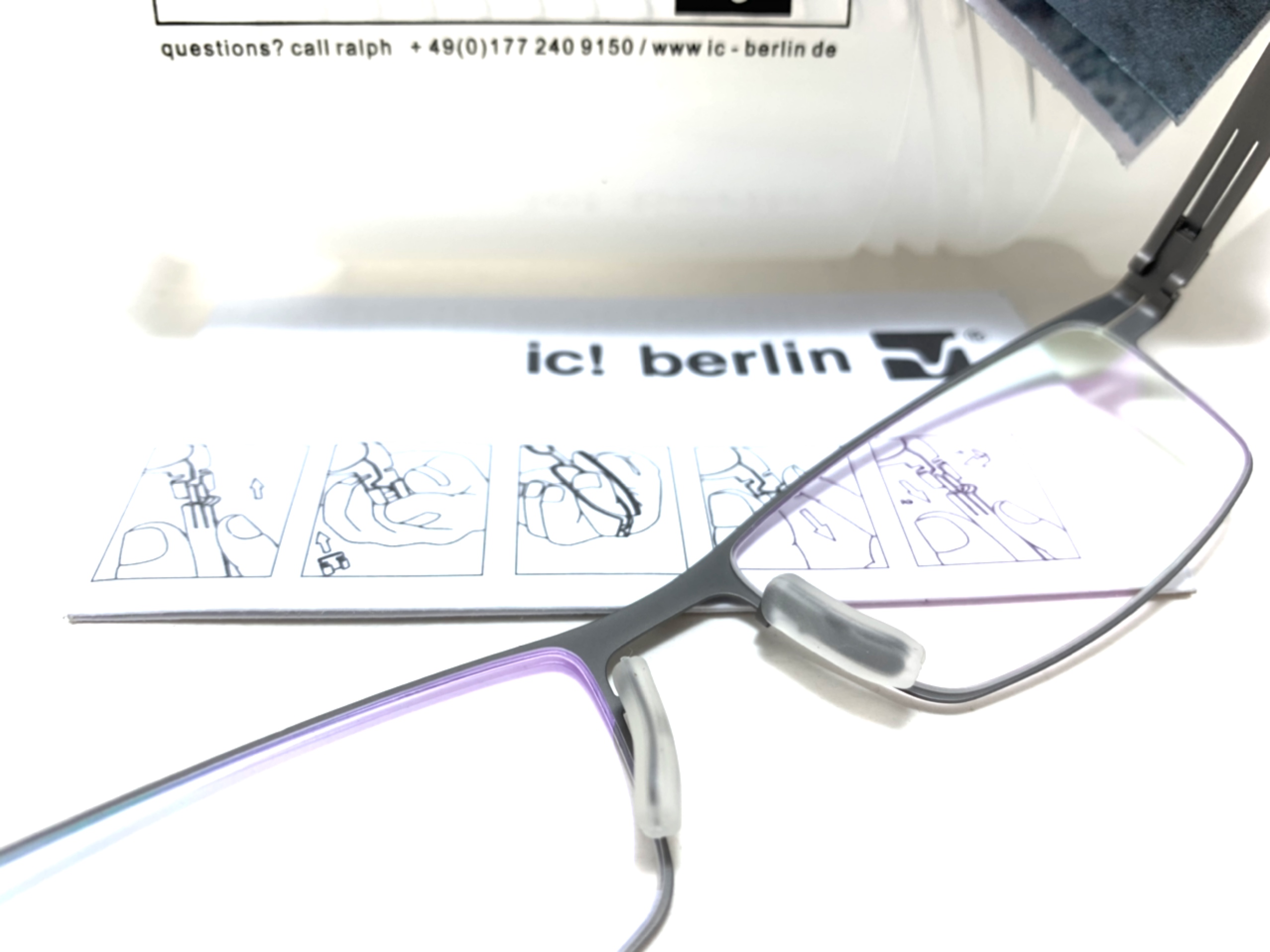 แว่นสายตา ic berlin model jana m. gun metal 55-16 <กันเมทัล>