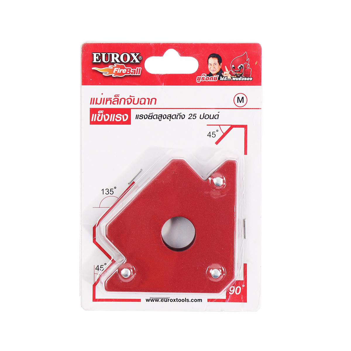 แม่เหล็กจับฉาก 25 ปอนด์ เบอร์ M EUROX
