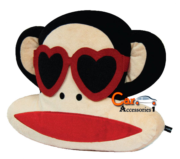 หมอนอิงหน้าพอลล์แฟรงค์ Paul Frank สวมแว่นตาหัวใจลิขสิทธิ์แท้ราคาพิเศษ เหลือ 2 ชิ้นสุดท้าย