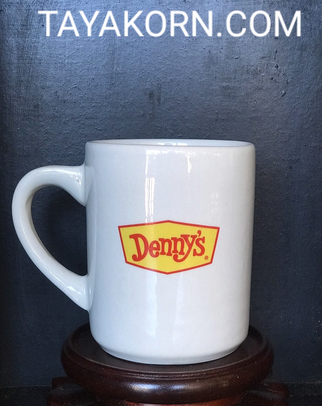 แก้วกาแฟวินเทจ U.S.A. Denny's Restaurant U.S.A. ลายกวางเรนเดียร์