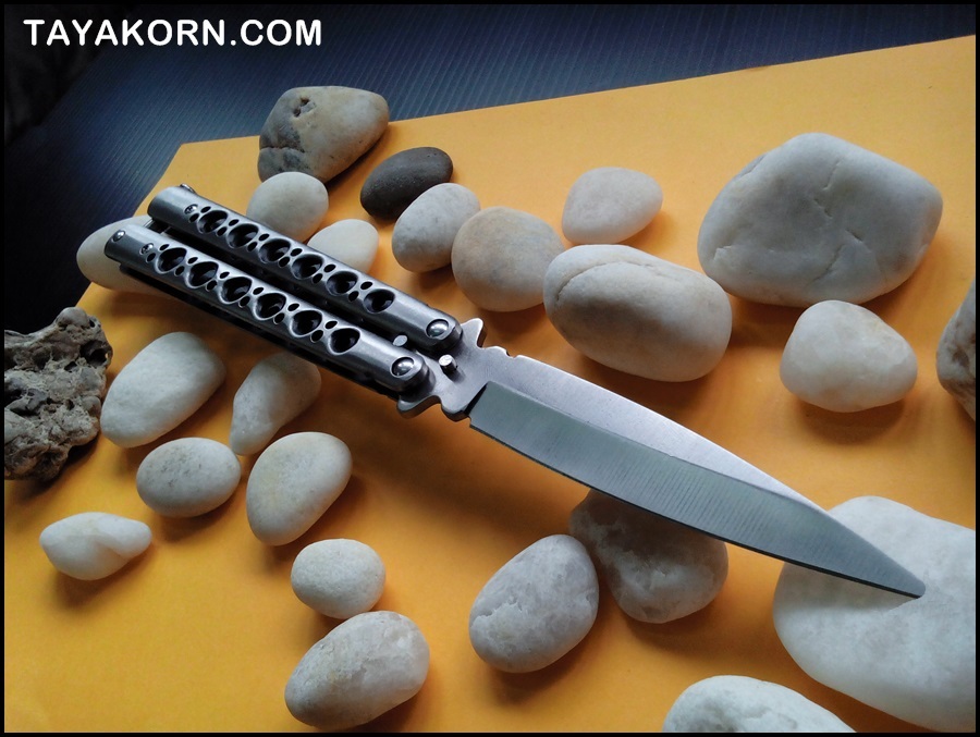 มีดซ้อมควง บาลีซองลองไอซ์แลนด์ ฺLONG ICELAND Balisong TRAINER Knife