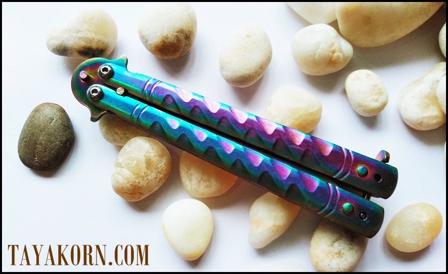 มีดบาลีซอง เรนโบว์ธันเดอร์ Rainbow Thunder Balisong Knife