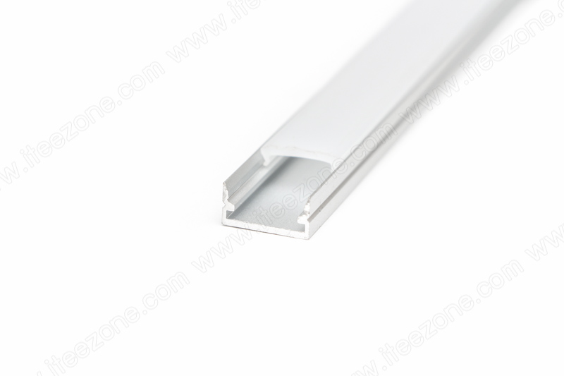 ราคาต่อ 1 เส้น ยาว 1 เมตร ราง U Flat 12mm + ฝาอะคริลิค รางไฟ Aluminium Profile รางอลูมิเนียม ใช้กับไฟเส้น LED รางไฟเส้น rail led track โพรไฟล์