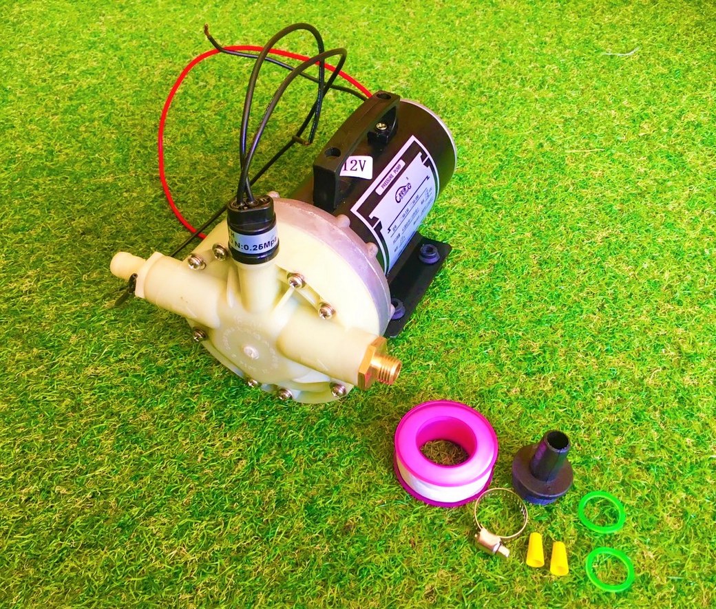 ปั๊มน้ำ DC 12V Model 5G-180 ( แรงดัน 13 บาร์ )