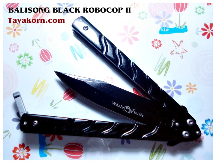 มีดBalisong TKBS08JL29 Black Robocop II