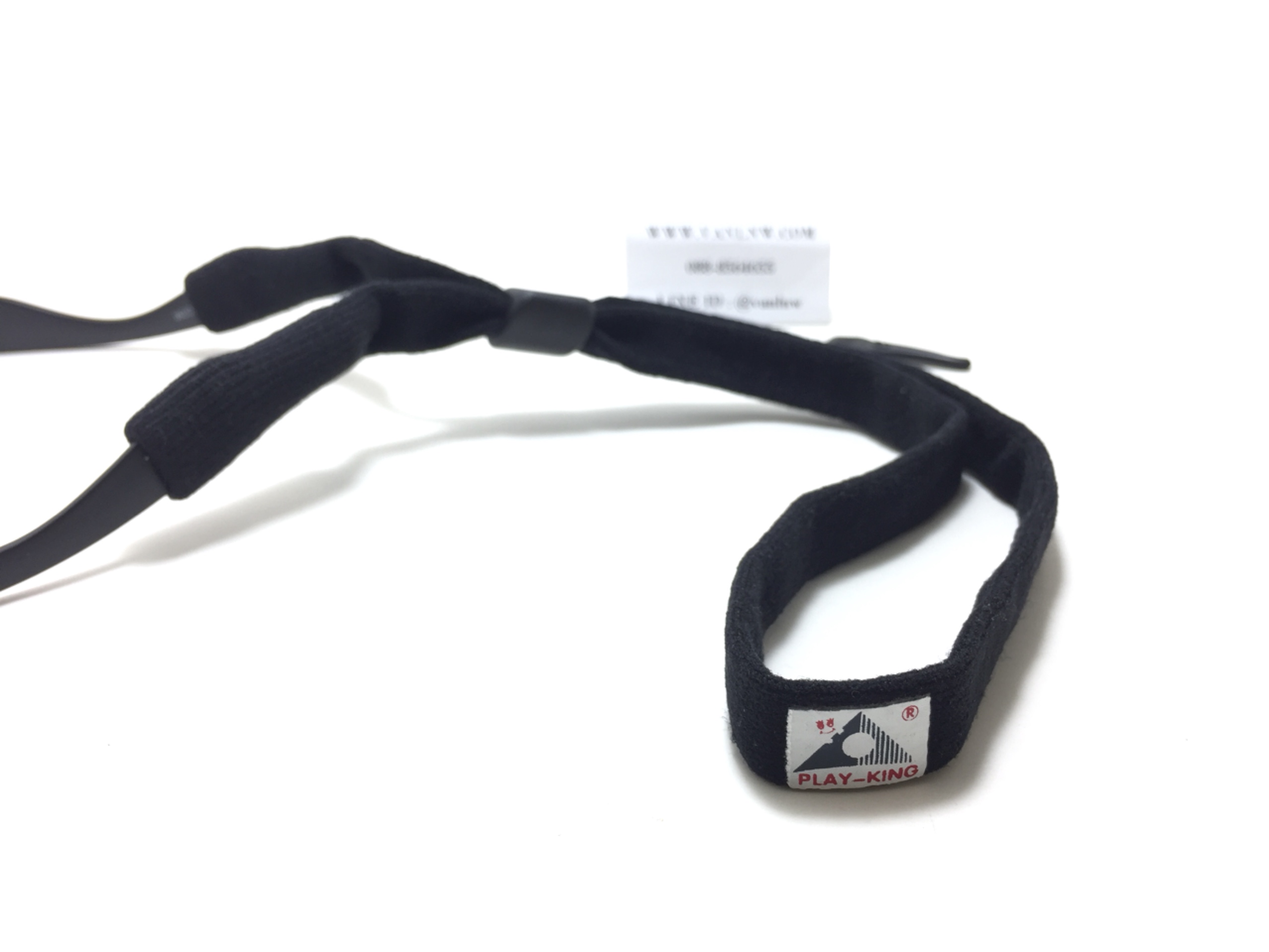 สายคล้องแว่นตา PLAY-KING ยืดหยุ่นสูง กระชับใบหน้า สายปรับระดับได้ + ฟรี!! ซิลิโคนขาแว่นกันลืนอีก 1 คู่