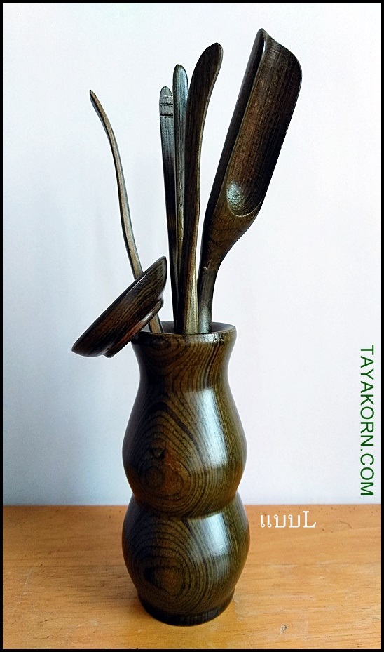 อุปกรณ์ชงชาจีนไม้แท้ (สีเขียว) อุปกรณ์ 5 ชิ้น Green Chinese TeaTools TKTT-882