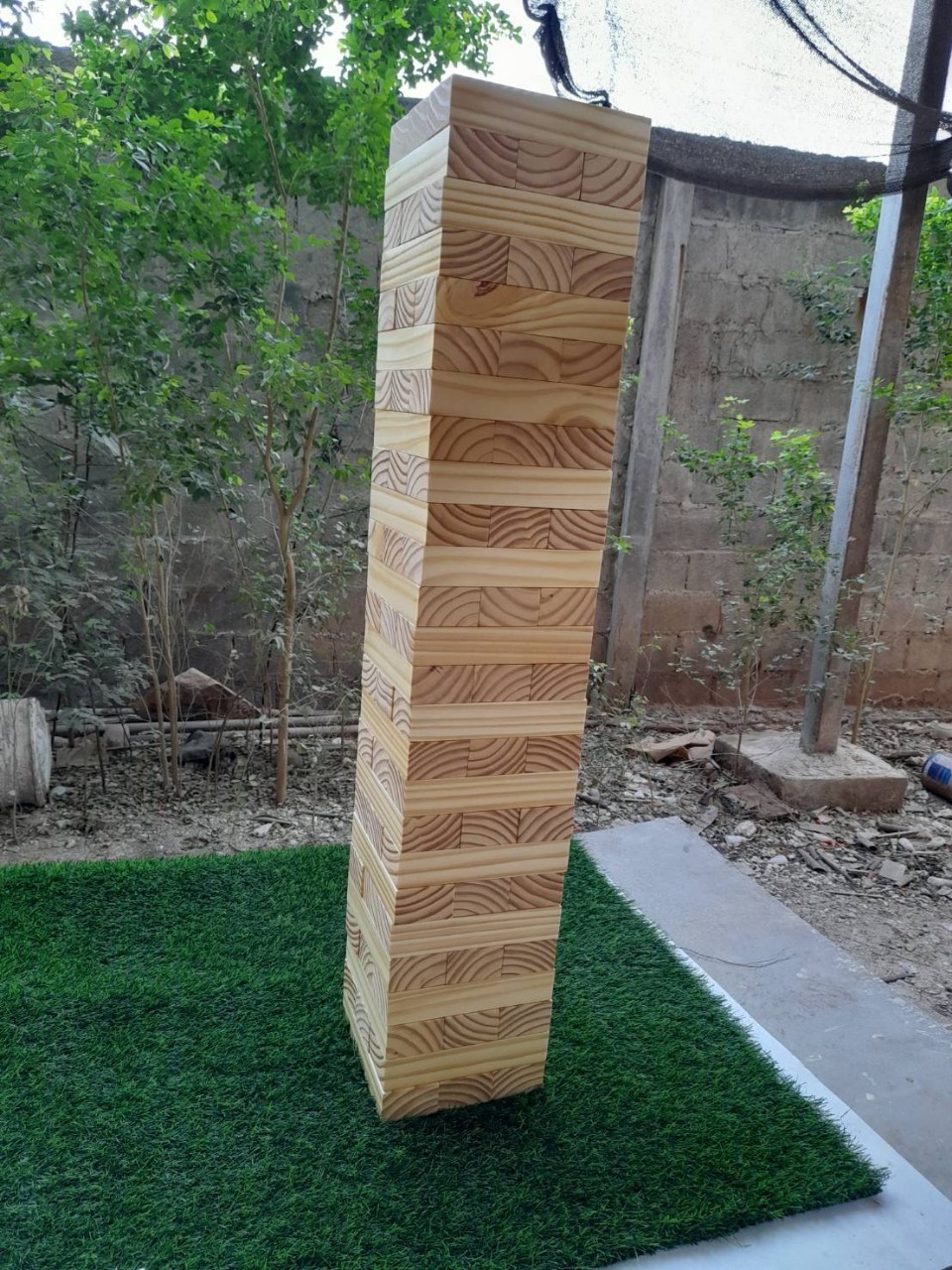 ตึกถล่ม ขนาดใหญ่พิเศษ 1 เมตร ไม้สน (Stack Wooden Tower high 1 m.)