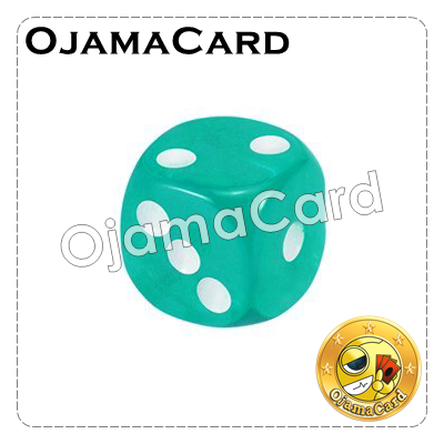 13MM 6 Sided Dice Block — Transparent : Mint「1 Dice」